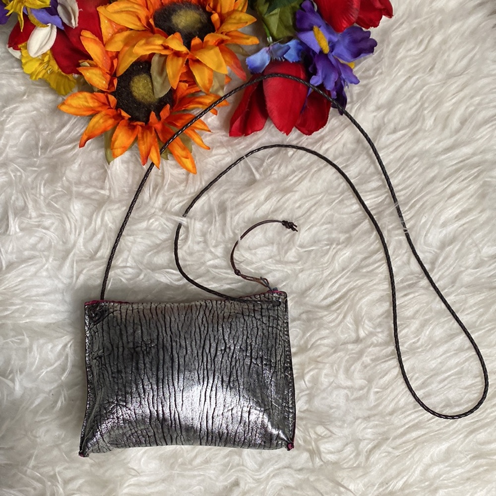 B MAY Crossbody (Beautiful metallic and unique Size)